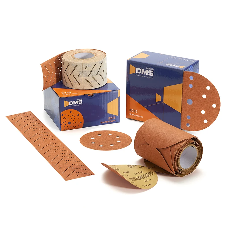 Papel de lija naranja