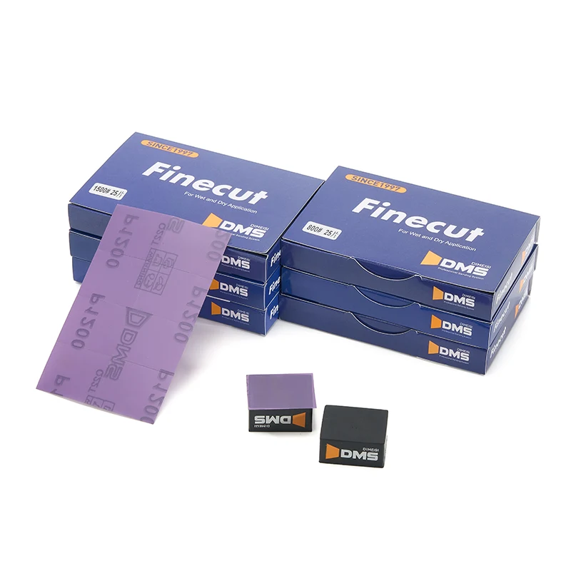 Hoja de lijado de punto morado